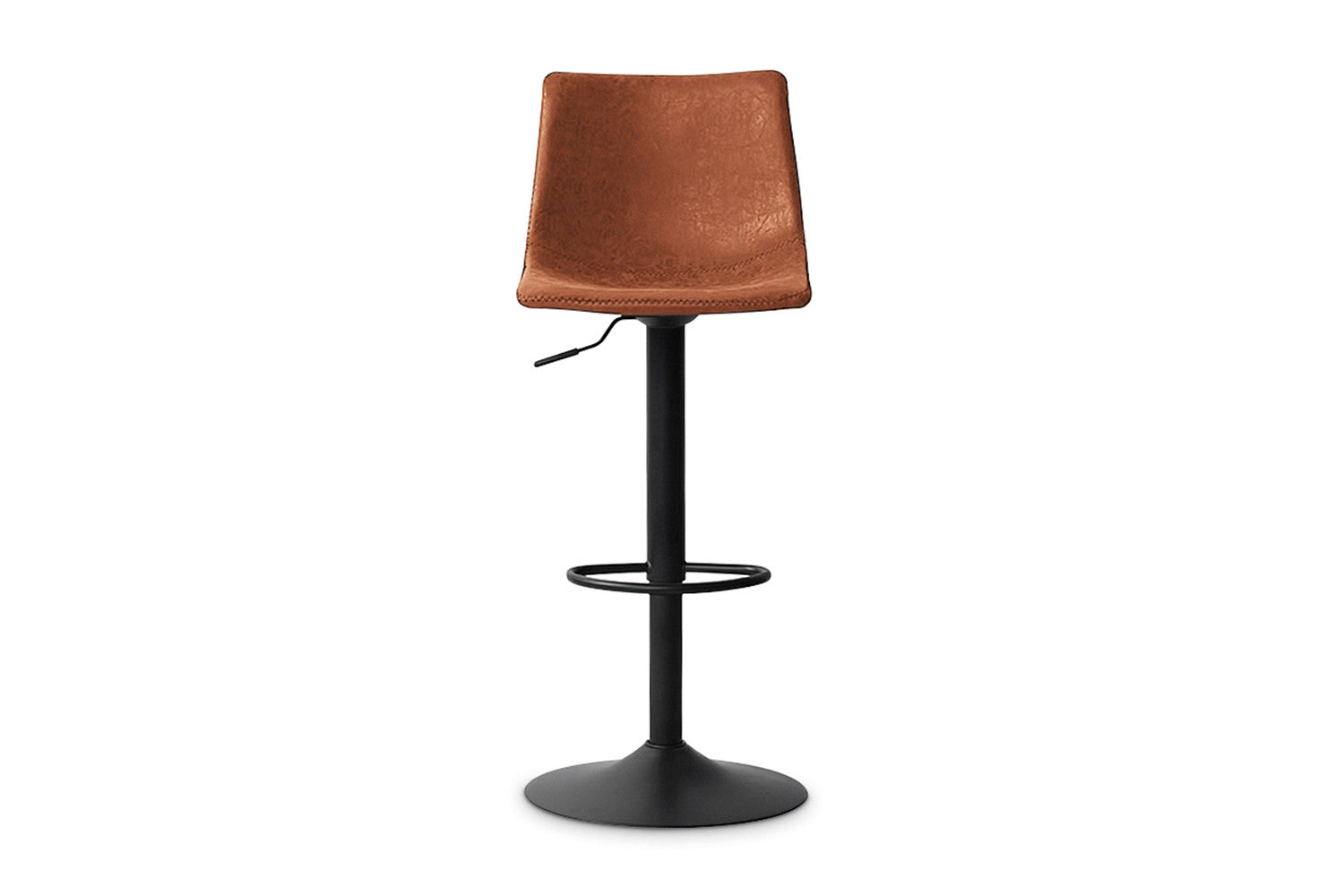 Virello Barstoel - Verstelbare Barstoel Cognac PU-Leer